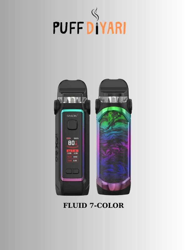 SMOK IPX 80 POD MOD VAPE KIT FLUID 7 COLOR