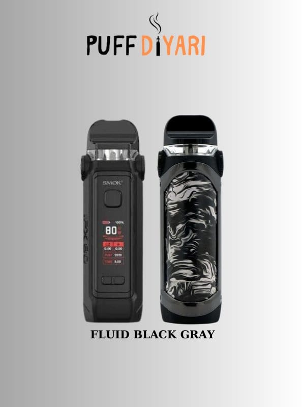 SMOK IPX 80 POD MOD VAPE KIT FLUID BLACK GRAY